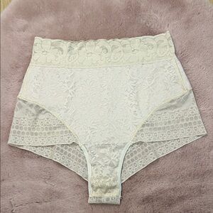 Yahaira Lace High-Waisted Triple Tummy Layer Shaper Brief Panty M